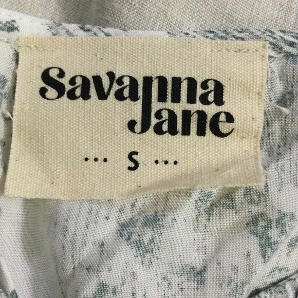 Savanna Jane Floral Embroidered Bell Sleeve Top Blouse Size S - Picture 7 of 12